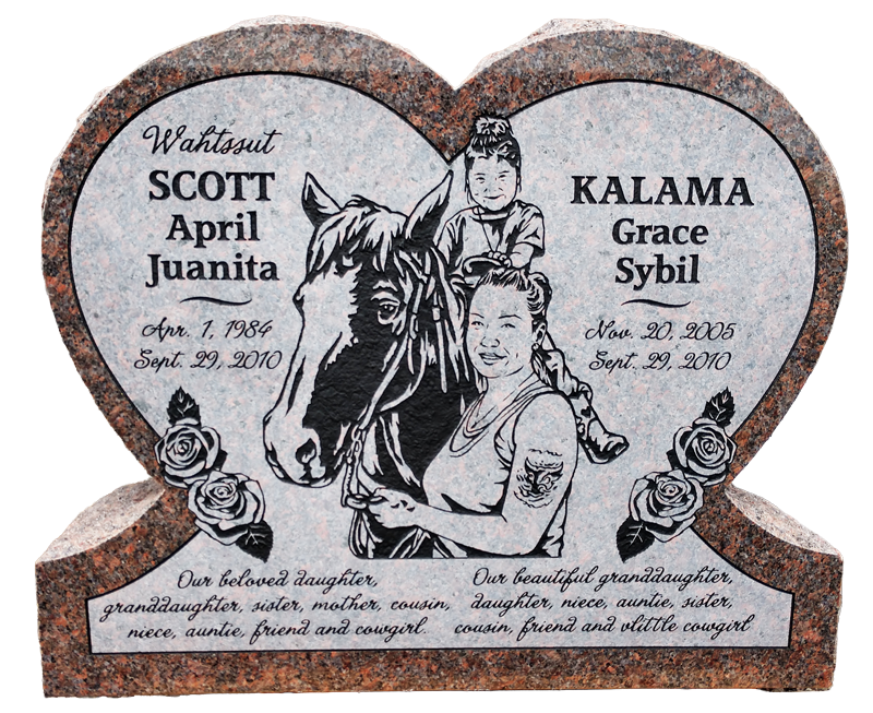 Heart Shape Headstone