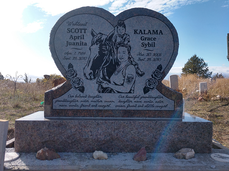 wahtssut beautiful custom heart shaped memorial stone from Jesse Monuments